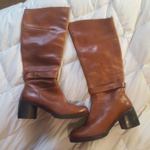 Halogen brown leather boots.